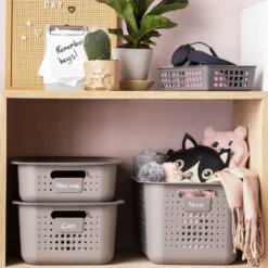 Smartstore 10L Wardrobe Basket - Taupe -Furniture Shop 12826436 1554833174646344