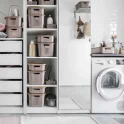 Smartstore 10L Wardrobe Basket - Taupe -Furniture Shop 12826436 7684833174709899