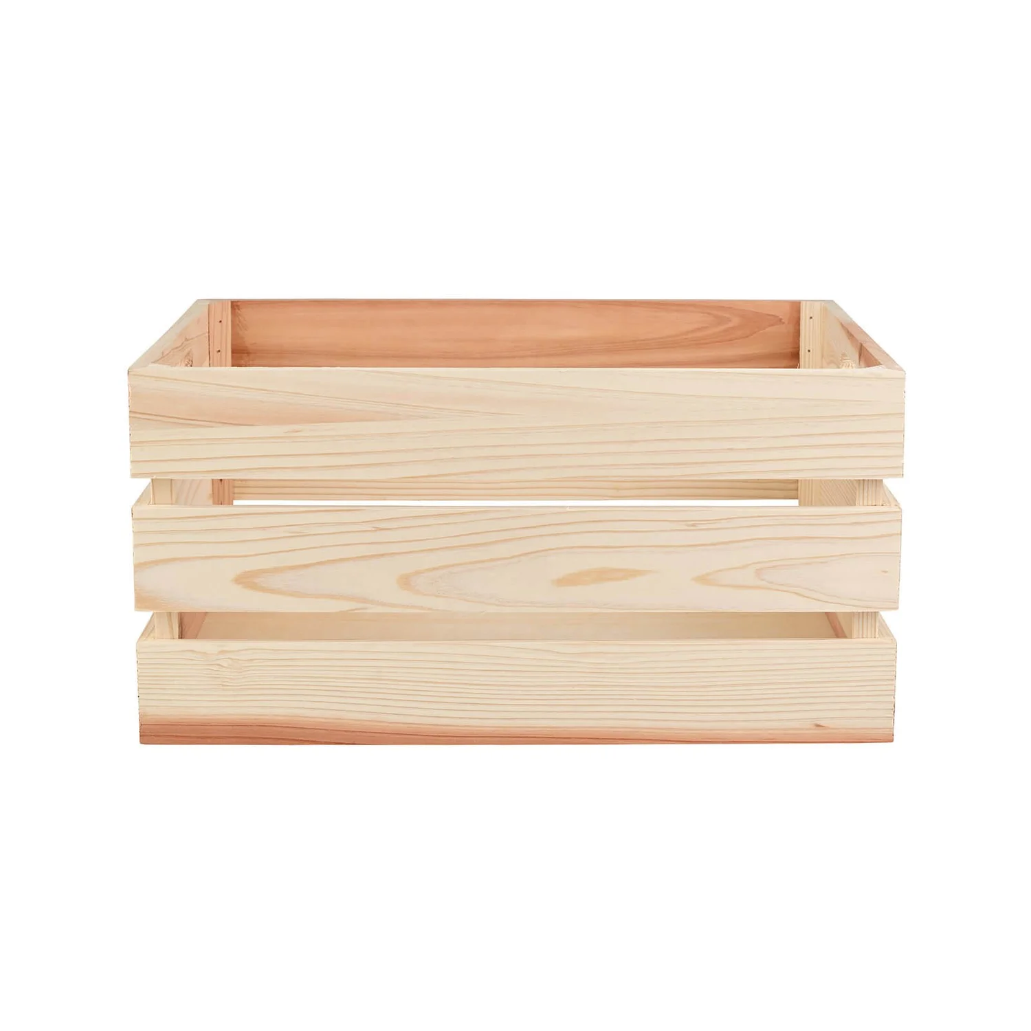 Natural Wooden Crates - Set Of 3 5 Natural Wooden Crates - Set Of 3 - Image 3