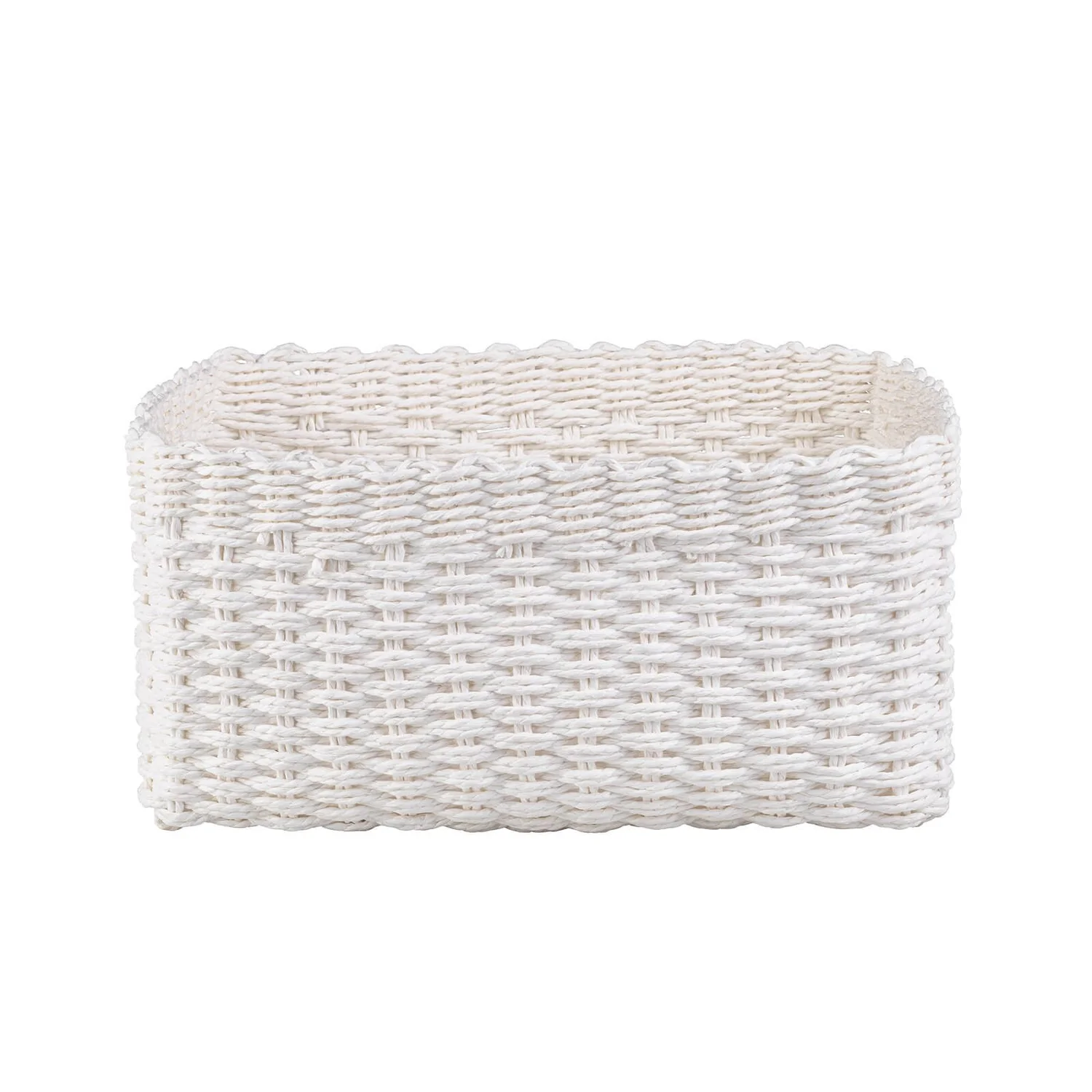 Paper Rope Basket - White 4 Paper Rope Basket - White - Image 2