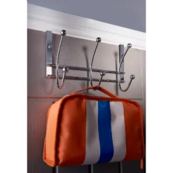 None Hat And Coat Over The Door Hanger - Chrome Plated - 3 Hooks -Furniture Shop 12834189 1654846174457970
