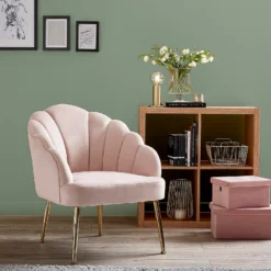 Sophia Scallop Occasional Chair - Blush 13 Sophia Scallop Occasional Chair - Blush -Furniture Shop 12836665 1264875399597729