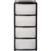 4 Drawer Storage Tower - Black -Furniture Shop 12837704 1604893529212069