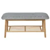 Bamboo Shoe Bench With Grey Cushion Seat -Furniture Shop 12837923 1154831908993696