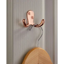 Basic Double Robe Hook - Polished Copper -Furniture Shop 12838611 1444995165429546