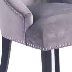 Annabelle Velvet Dining Chairs - Set Of 2 - Grey -Furniture Shop 12838750 1384904215257318