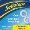 Sellotape On-Hand Dispenser Refills Super Clear Tape 2 Rolls -Furniture Shop 12838862 1575033041784151