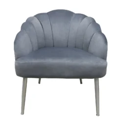 Sophia Scallop Occasional Chair - Grey -Furniture Shop 12838886 1264843597067370
