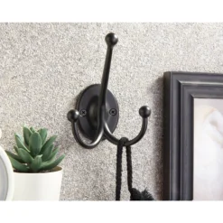 Oval Tri Hook - Matt Black -Furniture Shop 12839034 1854995165970671