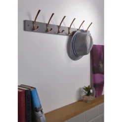 6 Large Rib Copper Hook On Slate Grey Bloc Board -Furniture Shop 12839287 1974845858323793