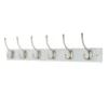6 Victorian Satin Nickel Hooks On White Bloc Board -Furniture Shop 12839295 1084845858536232