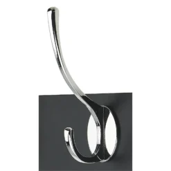 4 Victorian Chrome Hooks On Black Bloc Board -Furniture Shop 12839302 1704964414511723