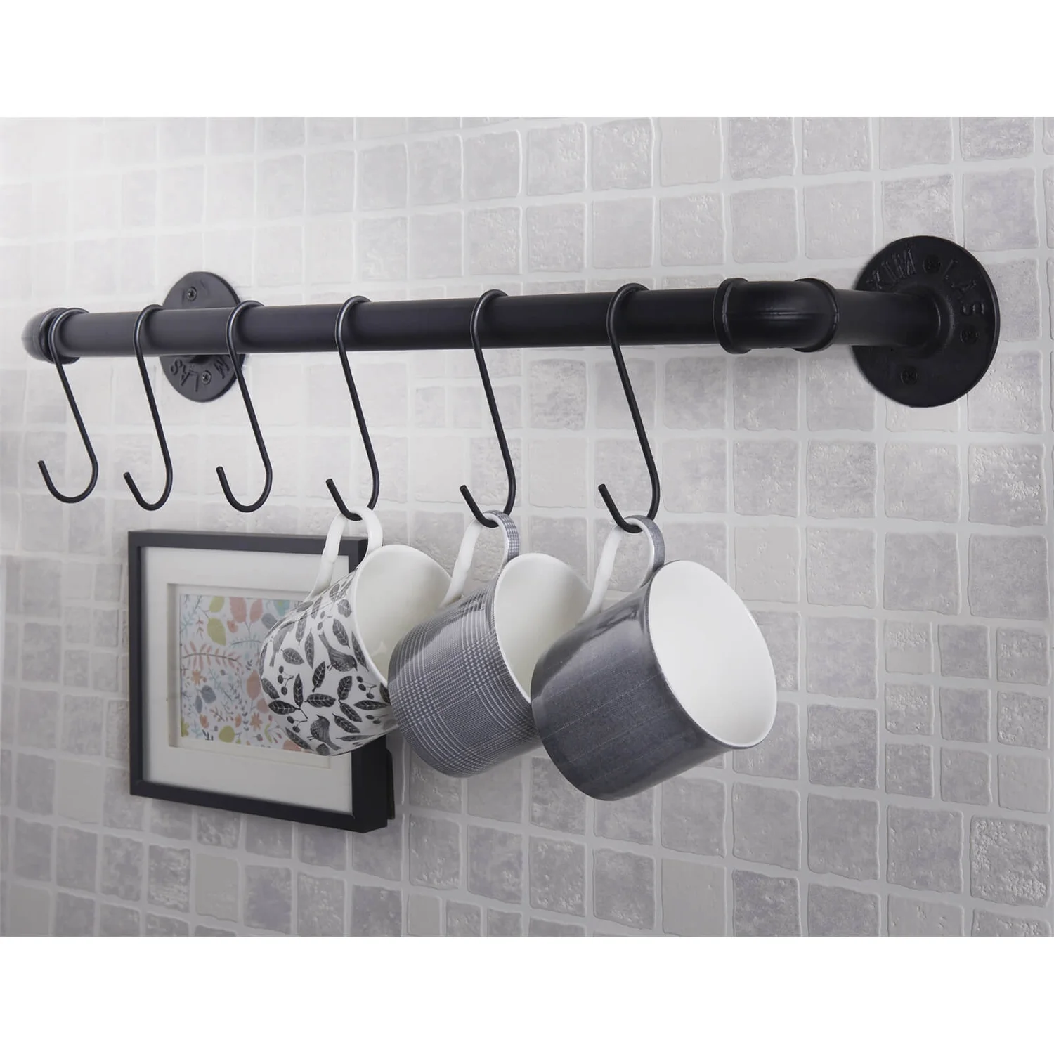 Industrial Pipe Rail With 'S' Hooks 5 Industrial Pipe Rail With 'S' Hooks - Image 3