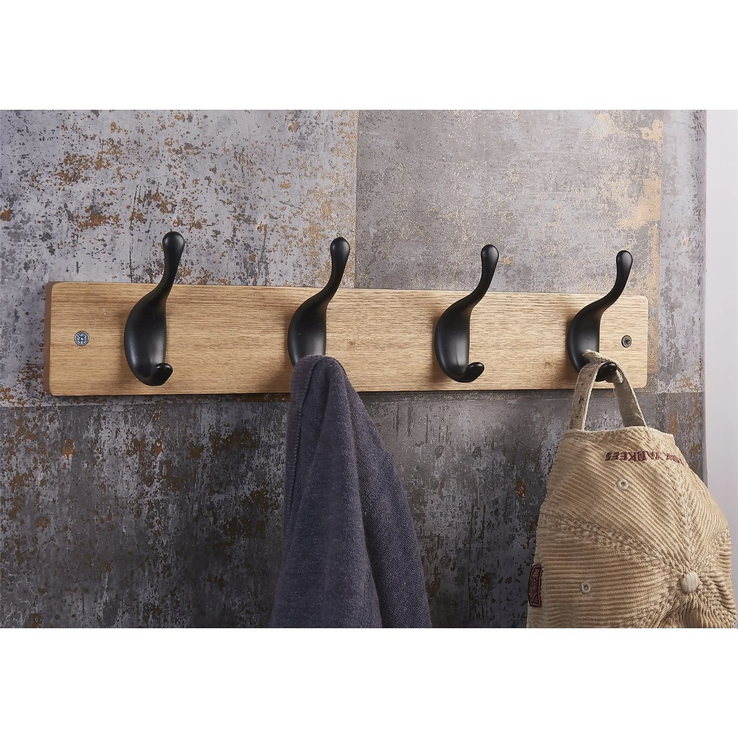 4 Black Modern Hook On Ash Board 5 4 Black Modern Hook On Ash Board - Image 3