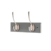 2 Victorian Satin Nickel Hooks On Slate Grey Bloc Board -Furniture Shop 12839542 1744845861803901