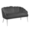 Sophia Scallop Occasional Sofa - Grey -Furniture Shop 12840470 1454862235578889