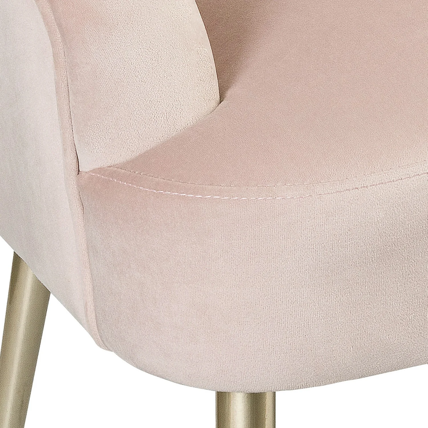 Sophia Scallop Occasional Sofa - Blush 8 Sophia Scallop Occasional Sofa - Blush - Image 6