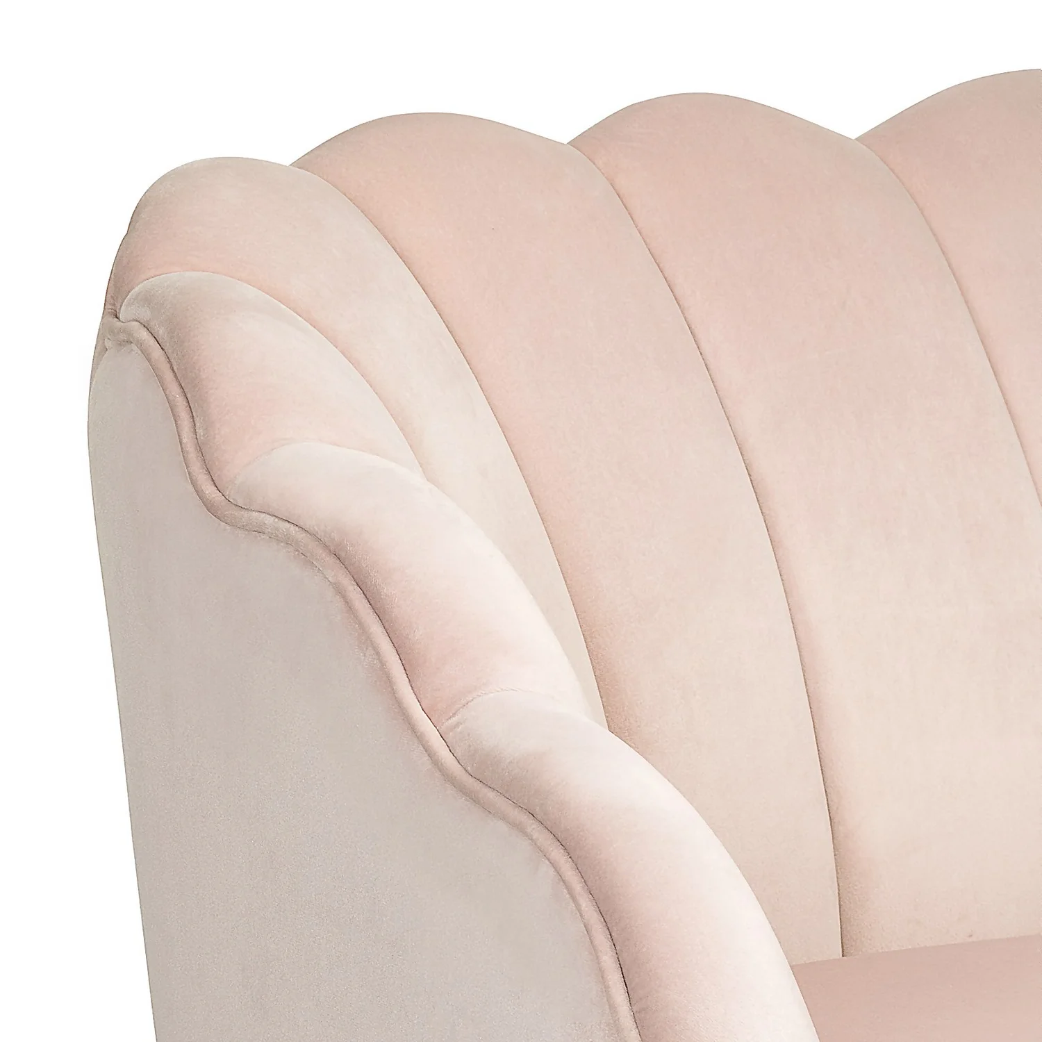 Sophia Scallop Occasional Sofa - Blush 7 Sophia Scallop Occasional Sofa - Blush - Image 5