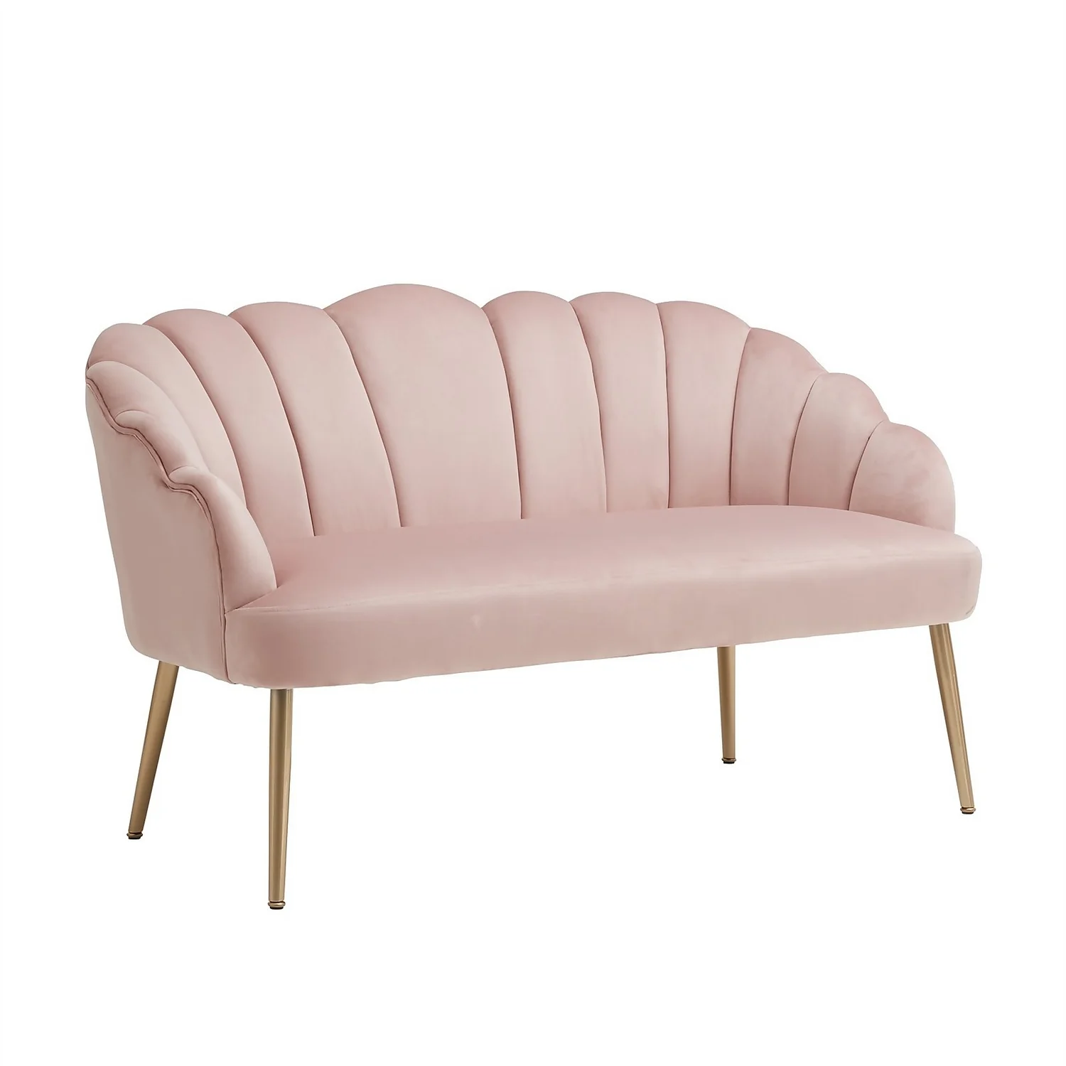 Sophia Scallop Occasional Sofa - Blush 3 Sophia Scallop Occasional Sofa - Blush