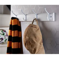 None Hat And Coat Hook Rail - White -Furniture Shop 12840906 2084849996298871