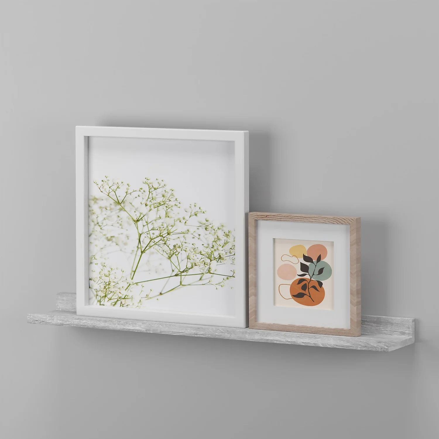 Flexi Storage Decorative Shelving Photo Shelf Grey Oak 600x35x100mm 4 Flexi Storage Decorative Shelving Photo Shelf Grey Oak 600x35x100mm - Image 2