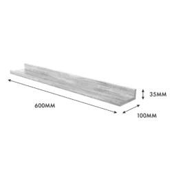 Flexi Storage Decorative Shelving Photo Shelf Grey Oak 600x35x100mm 7 Flexi Storage Decorative Shelving Photo Shelf Grey Oak 600x35x100mm -Furniture Shop 12878519 1174976461964811