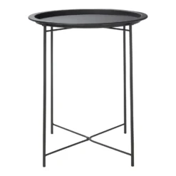 Metal Folding Side Table - Black -Furniture Shop 12879001 2274940538666315