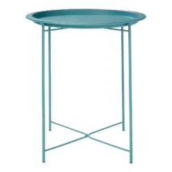 Folding Side Table Dark Teal -Furniture Shop 12879006 9224888469517198