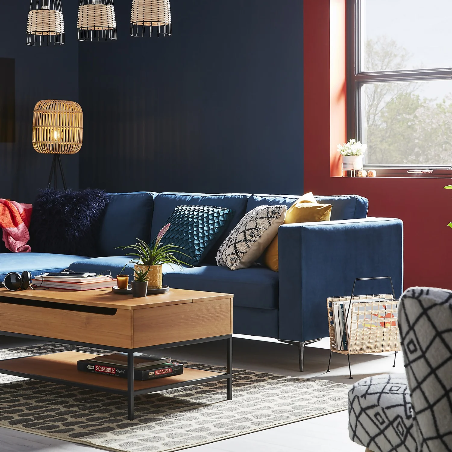 None Wicker Magazine Rack 4 None Wicker Magazine Rack - Image 2