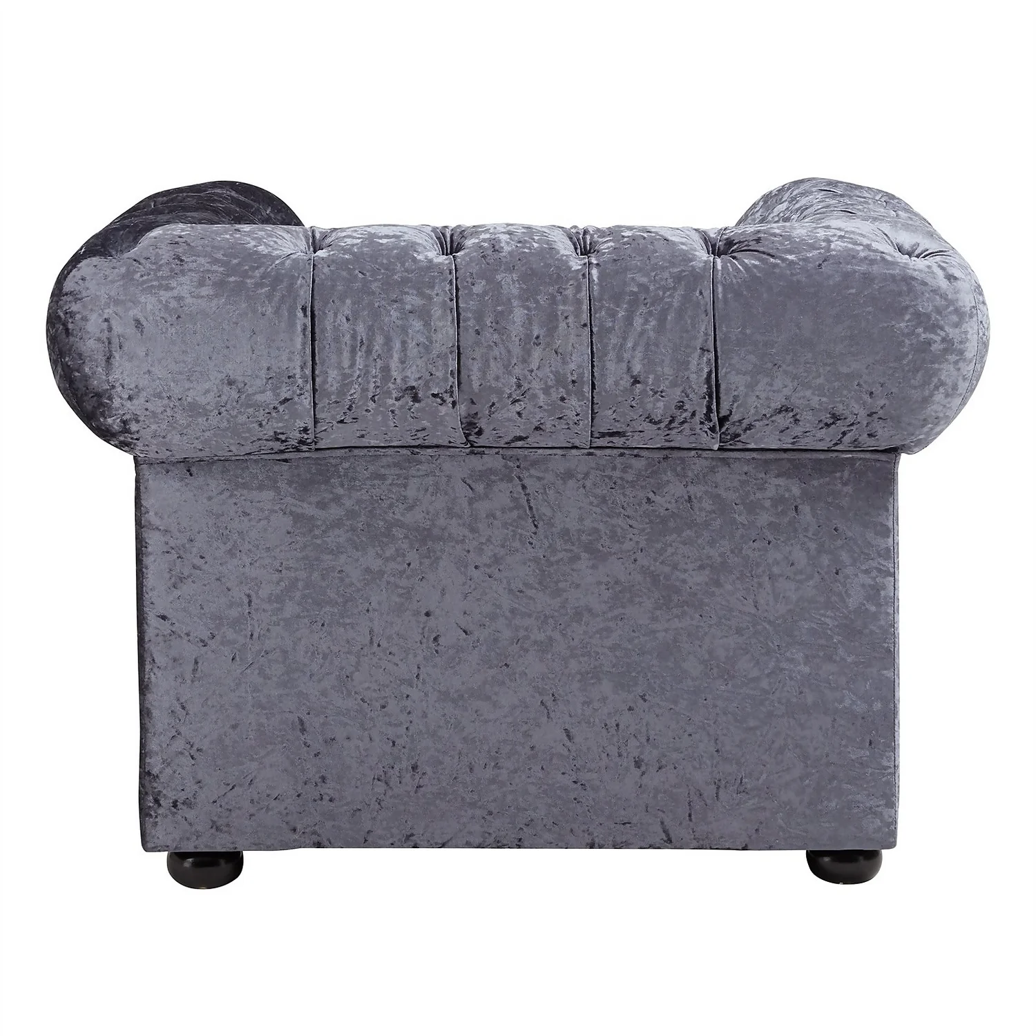 Chesterfield Crushed Velvet Armchair - Petrol Blue 7 Chesterfield Crushed Velvet Armchair - Petrol Blue - Image 5