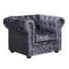Chesterfield Crushed Velvet Armchair - Petrol Blue -Furniture Shop 12882324 9085036616365010