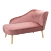Lara Luxury Velvet Chaise Longue - Rose -Furniture Shop 12882857 1384893575055288
