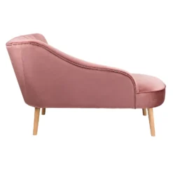 Lara Luxury Velvet Chaise Longue - Rose -Furniture Shop 12882857 1884893575147463