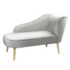 Lara Luxury Velvet Chaise Longue - Silver -Furniture Shop 12882862 8184893575302830