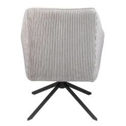 Pia Pleat Swivel Chair - Silver -Furniture Shop 12882871 1854887373095483