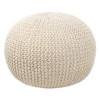 Charles Chunky Knit Pouffe - Cream 2 Charles Chunky Knit Pouffe - Cream -Furniture Shop 12882880 1044898261710662