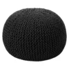 Charles Chunky Knit Pouffe - Grey -Furniture Shop 12882881 1804898261708781