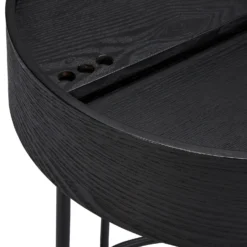 House Beautiful Halo Black Ash Side Table -Furniture Shop 12886103 1424862228108274