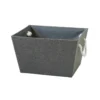 Grey Herringbone Large Storage Basket -Furniture Shop 12886446 1934857031298286