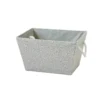 Neutral Herringbone Medium Storage Basket -Furniture Shop 12886595 1554857031446870