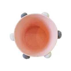 Round Cotton Rope Blush Pom Pom Basket 9 Round Cotton Rope Blush Pom Pom Basket -Furniture Shop 12886596 9294857031512957