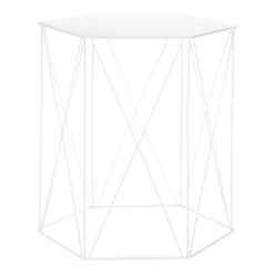 Hex Side Table Set Of 2 White -Furniture Shop 12888151 2124947208453494