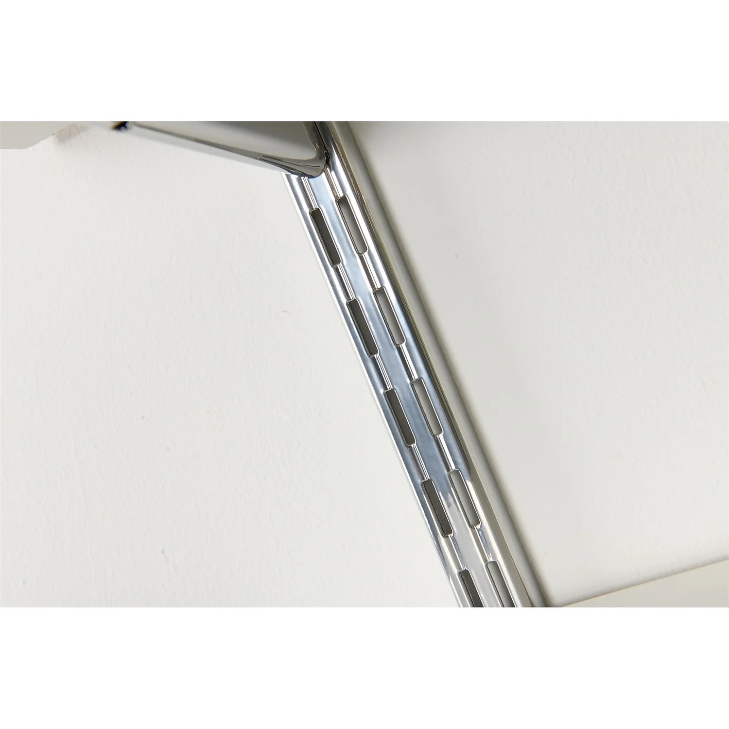 Twin Slot Shelving Kit - 1219mm Krome Twinslot And 120mm Brackets - Chrome Effect 3 Twin Slot Shelving Kit - 1219mm Krome Twinslot And 120mm Brackets - Chrome Effect