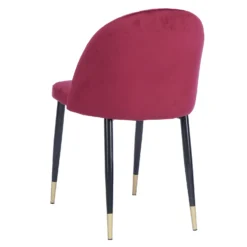 Illona Velvet Dining Chairs - Set Of 2 - Berry -Furniture Shop 12906334 4194862758342428