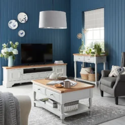 Westcott Oak Painted Coffee Table -Furniture Shop 12914127 1214938653005686