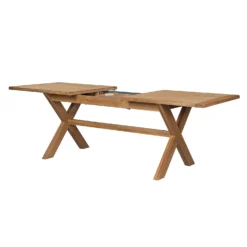 Hocombe 8-10 Seat Extending Dining Table - Oak -Furniture Shop 12914673 7574933242443286