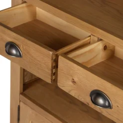 Hocombe Display Bookcase - Oak -Furniture Shop 12914676 1644933241392503