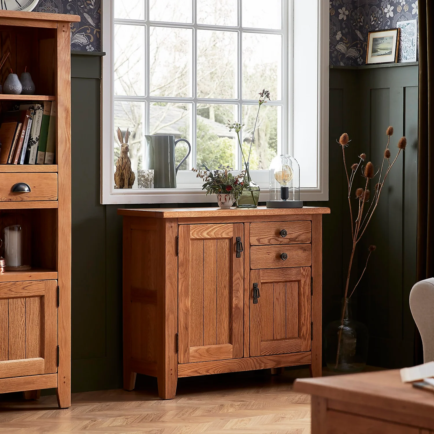 Hocombe Small Sideboard - Oak 4 Hocombe Small Sideboard - Oak - Image 2