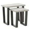 Dalston Grey Ash Nest Of Tables -Furniture Shop 12915451 5965036621077221