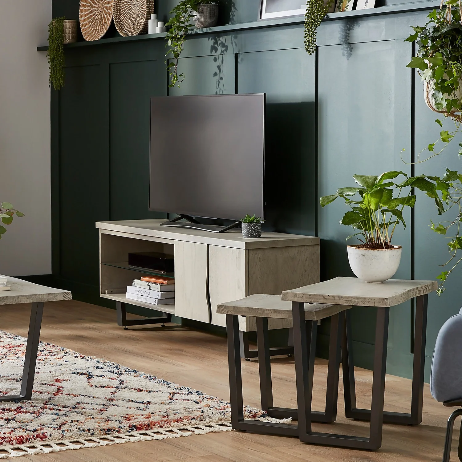 Dalston Grey Ash Nest Of Tables 4 Dalston Grey Ash Nest Of Tables - Image 2